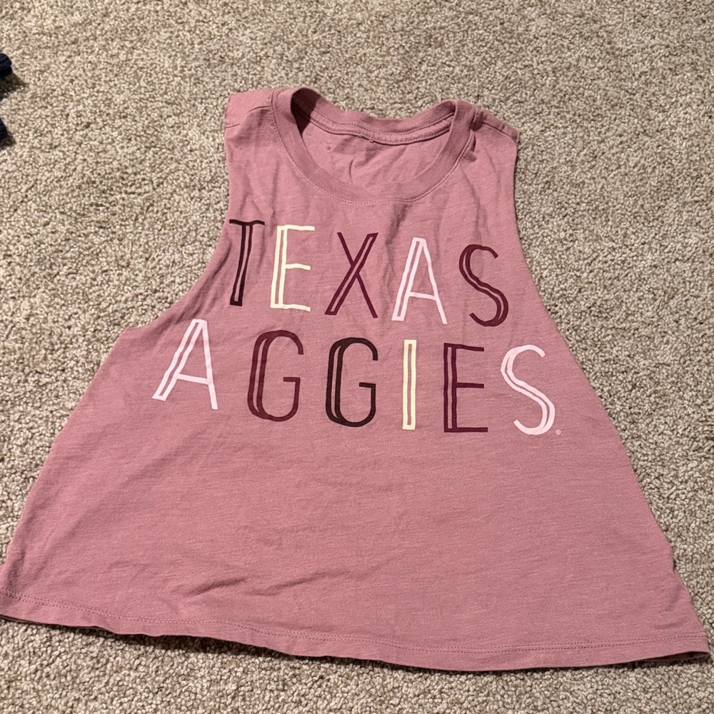 Texas Aggies Women's Pink Tank Top